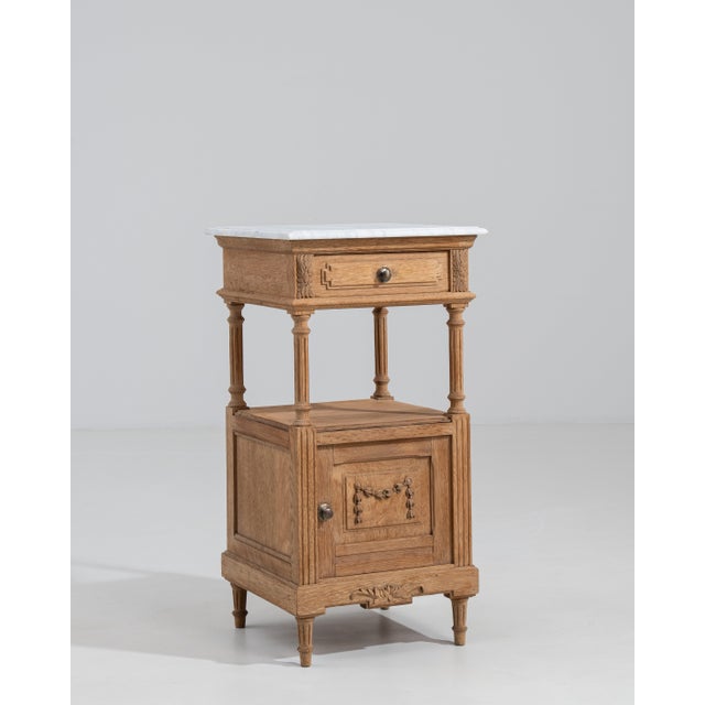 Louis XVI Side Table With Marble Top France Early 1900s For Sale In Greensboro - Image 6 of 13