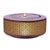 Create a relaxing atmosphere with this Illuminated Round Tabletop Fountain. Featuring a decorative patterned metal base...
