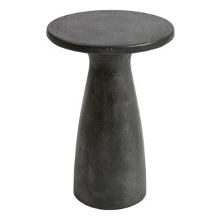 Charcoal Hourglass Outdoor Side Table Tall For Sale