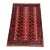 Red Turkmen Tribal Bukhara Hand-Knotted Wool Rug - 5'2" X 3'8" For Sale