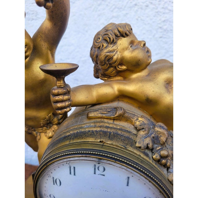 19th Century Gilt Bronze Fireplace Trim Set from Clodion, Set of 3 For Sale - Image 18 of 18