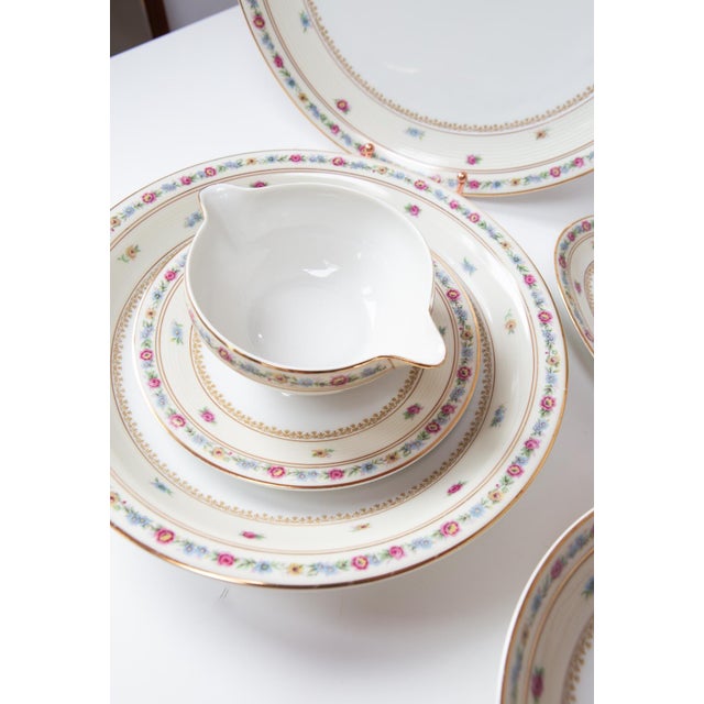 Antique Porcelain Dinnerware Set by Charles Ahrenfeldt for Limoges, 1920s, Set of 55 For Sale - Image 4 of 11