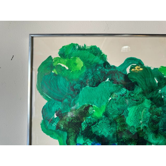 Ronald Julius Christensen, American (1923 - 1999) " Edge of a Park" Oil Painting For Sale In Miami - Image 6 of 12