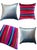 Pair of 24” Custom Designer Striped Velvet Throw Pillows For Sale - Image 4 of 5
