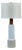 1950s Gordon and Jane Martz Oversized White Ceramic Table Lamp For Sale