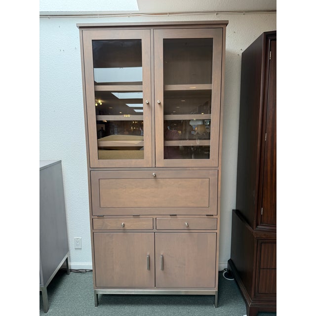 Design Plus Gallery presents a Bespoke Cabinet with Secretary from the Linear Collection of Room & Board. The unique piece...