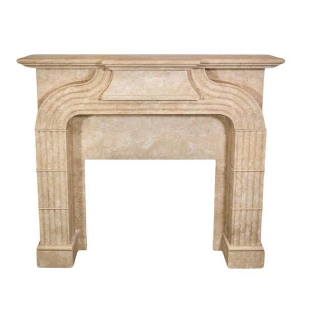 This unique Italian Travertine Mantel is crafted from the finest natural travertine stone, hand-carved in the 1940s with...