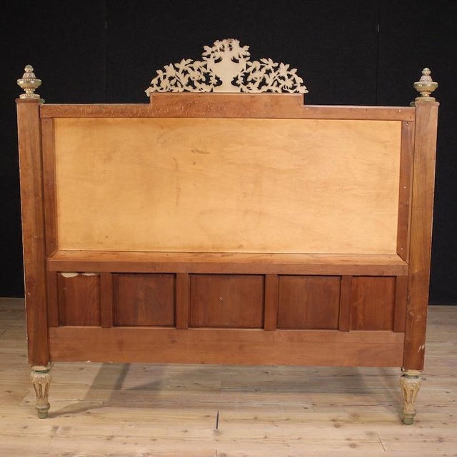 1950s Italian Louis XVI Style Lacquered Double Bed, 1950 For Sale - Image 5 of 13
