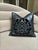 A black leather and suede cushion by Fendi Casa, produced in Italy circa 2011. The front is crafted from fine black...