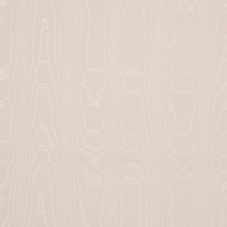 Sample - Schumacher Washington Moiré Fabric In Ivory For Sale
