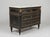 French Antique French Louis XVI Style Marble Top Commode Chest - Ebonized Black & Gold For Sale - Image 3 of 7