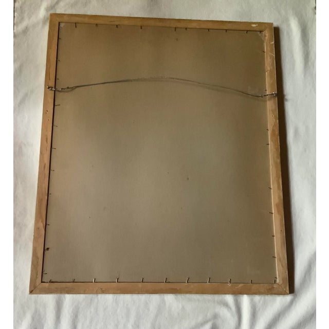 Wood 1960s Portrait Drawing of a Woman Gallery Framed For Sale - Image 7 of 10
