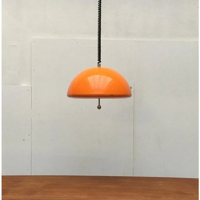 Space Age Cabras Pendant Lamp by Luigi Massoni for Guzzini For Sale - Image 17 of 18