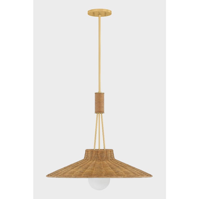 The natural woven wicker of Laudine provides a refreshing twist on a classic RLM-style silhouette. Resembling an oversized...