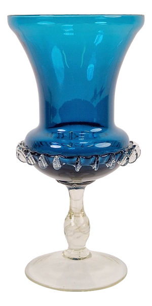 Mid-Century Modern Blue Murano Glass Vase, 1960s