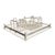 Elevate your dining experience with the 1970 American Mid-Century Modern Silver Plate Lucite Buffet Caddy, a stunning...