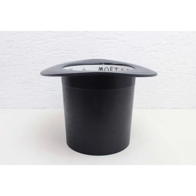 Black French Hat Champagne Bucket from Moët & Chandon, 1980s For Sale - Image 8 of 10