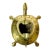 1960s Vintage Coastal Hollywood Regency Boho Chic Brass Turtle Ashtray For Sale