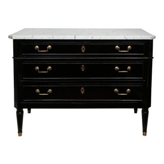 Directoire-Style Commode With Marble Top For Sale