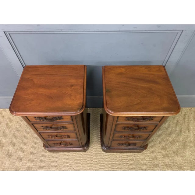 Late 19th Century Victorian Mahogany Bedside Chests, 1870, Set of 2 For Sale - Image 5 of 12
