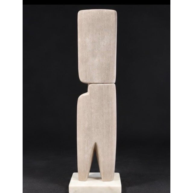 Abstract Modern Sandstone Sculpture by Scott Donadio (17.5” High) For Sale - Image 6 of 9