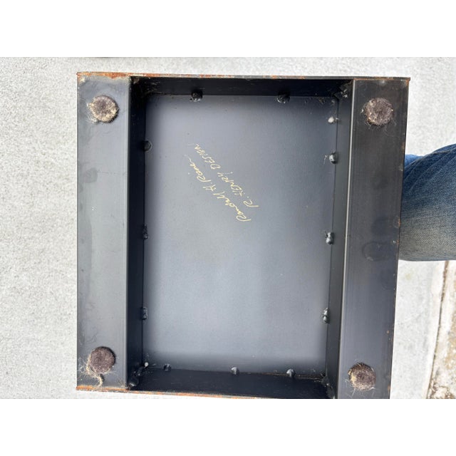 Black 1990s R. Henry Design Welded Artist Table For Sale - Image 8 of 8