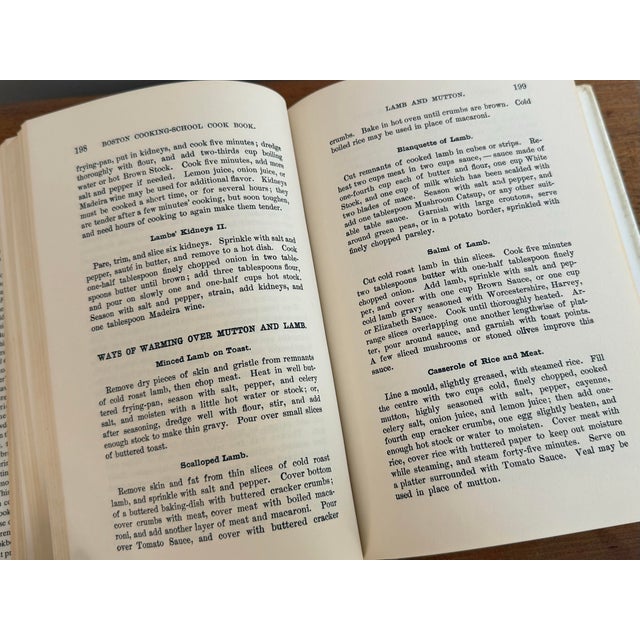 Dark Green The Original Boston Cooking School Cookbook 1896 by Fanny Merritt Farmer For Sale - Image 8 of 12