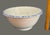 Late 20th Century Vintage Large Italian Ceramic Pasta Bread Dough Bowl Blue Spongeware Rim For Sale - Image 5 of 11