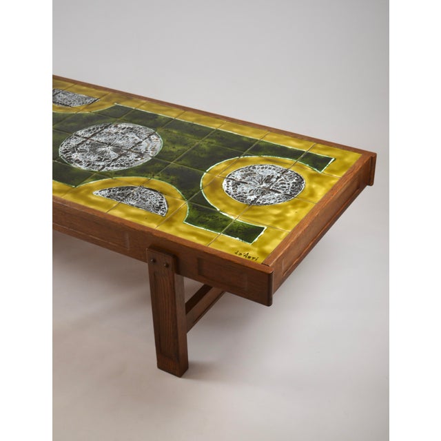 Ceramic Coffee Table by Jean Dasti, Vallauris, France, 1950s For Sale - Image 10 of 18