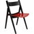 Set of 8 Hans Wegner GE72 chairs with black painted frames and varying colors of seats. The chairs are from the 1980s and...