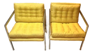1960s Jon Stuart for Erwin-Lambeth Aluminum Lounge Chairs – Pair