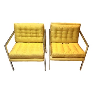 Set of Erwin Lambeth for John Stuart Aluminum Lounge Chairs, 1960s For Sale