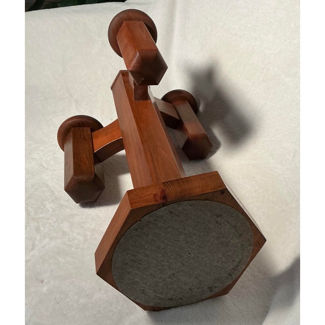 Vintage 70s Modeline of California Pine Cactus Table Lamp With Glass Globes For Sale - Image 9 of 12