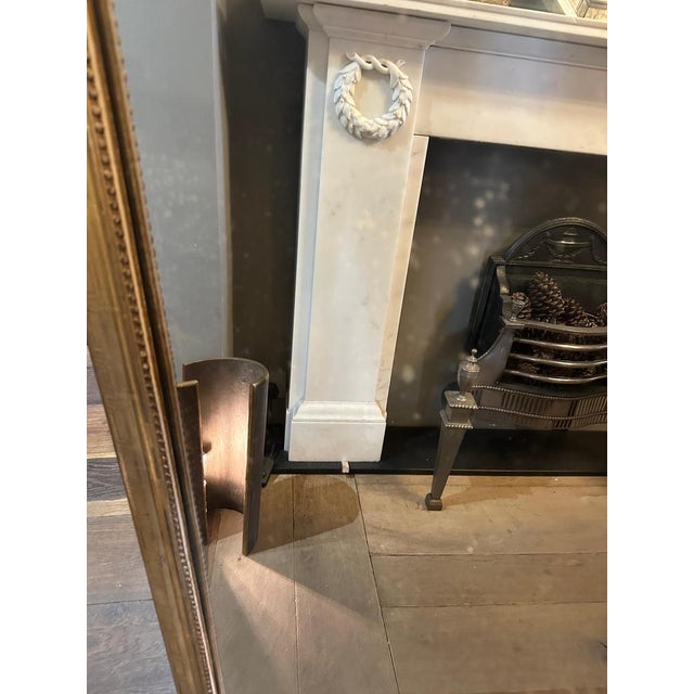 Antique French Louis Philippe Dome Gilt Mirror, 1850s For Sale - Image 9 of 14