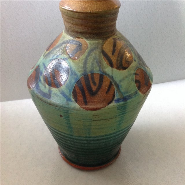 French Modern Art Studio Pottery Vase Chairish