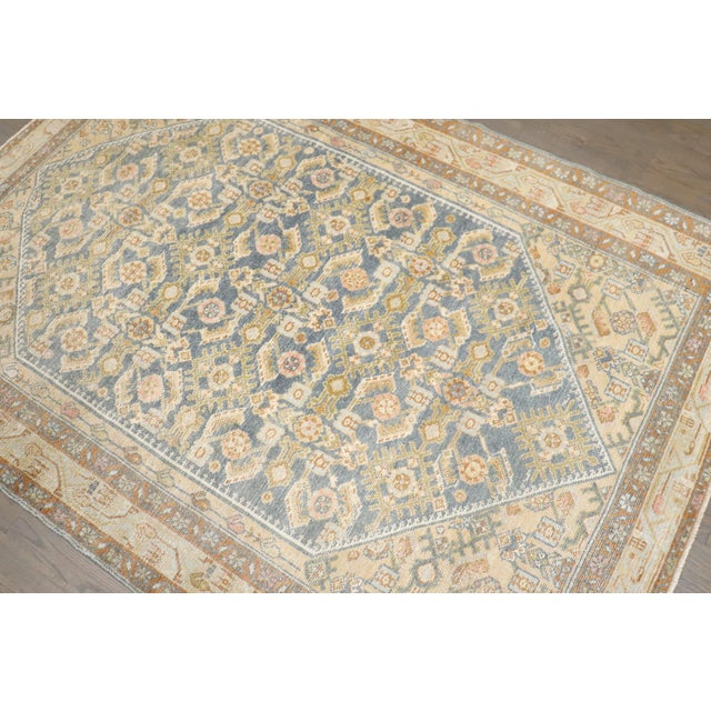 Malayer Corner Herati Accent Rug no. j5326 For Sale - Image 4 of 7