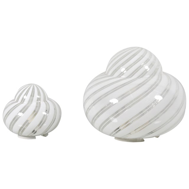 Mid-Century Murano Glass and Metal Table Lamps by F. Fabbian, Italy, 1970s, Set of 2 For Sale - Image 16 of 16