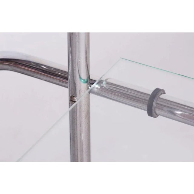 Bauhaus Bauhaus Etagere in Chrome-Plated Steel, Czechia, 1930s For Sale - Image 3 of 8