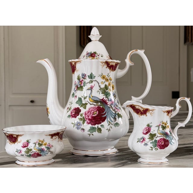 Royal Albert Chatelaine Coffee Pot, Sugar & Creamer - Set of 3 For Sale - Image 13 of 13