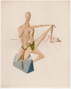Salvador Dali, Minos, 1964, Original Woodcut
