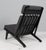 Black GE-375 Lounge Chair in Black Oak and Wool by Hans J. Wegner for Getama, 1960s For Sale - Image 8 of 9