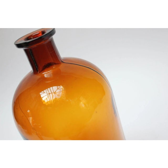Amber Vintage American Amber Glass Apothecary/Medicine Bottle For Sale - Image 8 of 13