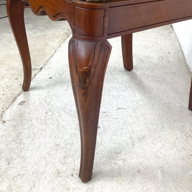 Queen Anne Style Side Chair With Needlepoint Seat For Sale - Image 11 of 12
