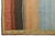 Multicolor Modern Striped Gabbeh Hand-Knotted Wool Rug 4x7 For Sale In New York - Image 6 of 8