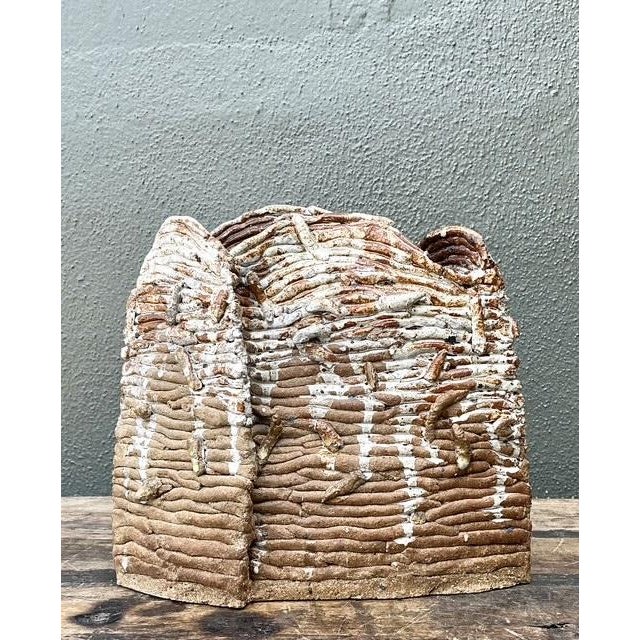 Vintage Original Studio Pottery Vase For Sale - Image 4 of 12