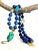 One-of-a-Kind Lapis Lazuli & Turquoise Statement Necklace | Vintage Turquoise Pendant | Artisan Bohemian Luxury Jewelry For Sale - Image 9 of 17