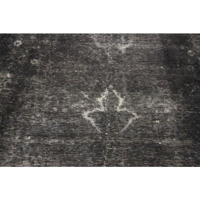Vintage Overdyed Distressed Rug With Industrial Luxe Style - 8'4" X 12'3" For Sale - Image 4 of 6