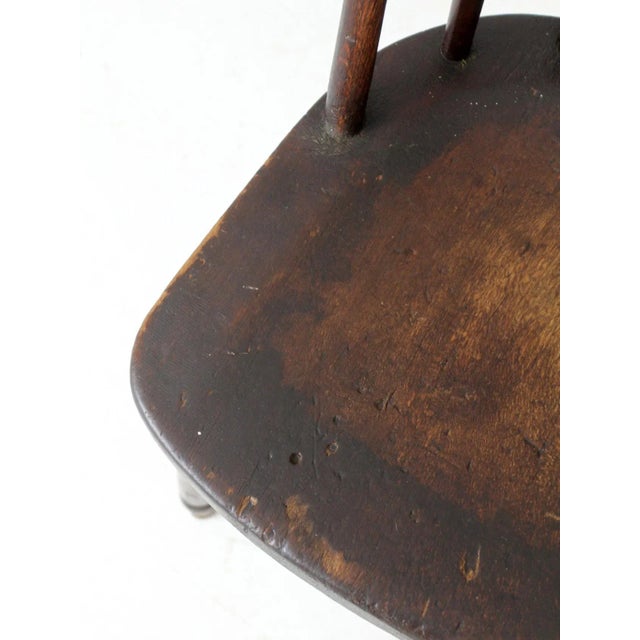 Antique Windsor Chair With Turned Spindles For Sale - Image 11 of 14