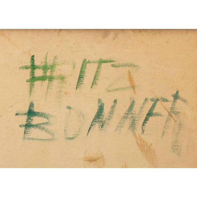 Green Fritz Bonner Abstraction Acrylic on Canvas For Sale - Image 8 of 8