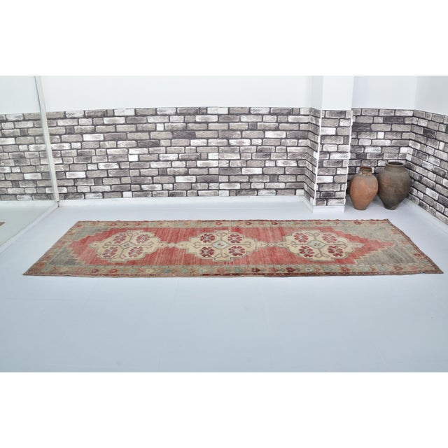 Handmade wool carpet in Turkish Anatolia , Vintage Oushak Rug,Turkish Vintage Anatolian Rug, Handmade wool Rug . One Of...